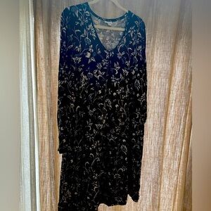 JJill black and white dress